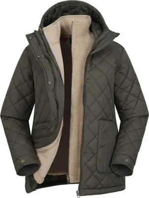 Image de Mountain Warehouse - "Nebraskan" Steppjacke 3 in 1 für Damen MW3660 (40 DE) (Khakigrün)