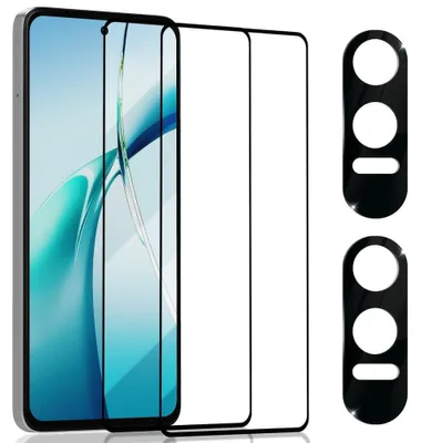 Obrázok produktu pre 2-balenie OnePlus Nord CE4 Lite 5G Ochranné sklo na displej & 2-balenie ochrana objektívu - Tvrdené sklo 9H - Super kvalita 3D