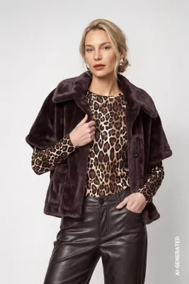 Produktbild von Jacke 567 black coffee Größe 34, KI-generiertes Bild
