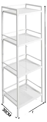 Produktbild von Badezimmerregal, multifunktionale Organisation, robuste Metallkonstruktion, WH 4stufig