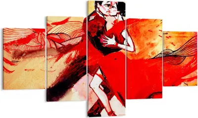 Produktbild von Bild auf Leinwand - Leinwandbild - tanzen sie - 125x70cm - Wand Bild - Wanddeko - Wandbilder - Leinwanddruck - Bilder - Kunstdruck - Wanddekoration - Leinwand bilder - Wandkunst - EA125x70-3731