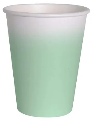 Pappbecher FSC kompostierbar 250 ml, 8 St., mintgrün
