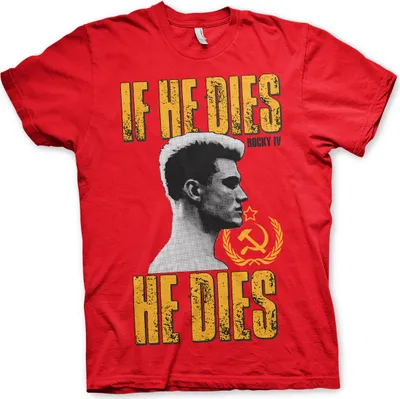 Produktbild von If He Dies, He Dies T-Shirt - Large - Red