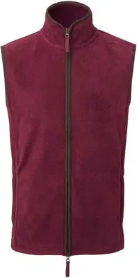 Image de Gilet « Artisan » pour homme LT1328 (S) (bordeaux/marron)