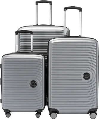 Produktbild von HAUPTSTADTKOFFER - Mitte - Koffer-Set 3 Trolley Hartschale, TSA, XXL Erweiterung, 4 Rollen (S, M & L),Silber matt
