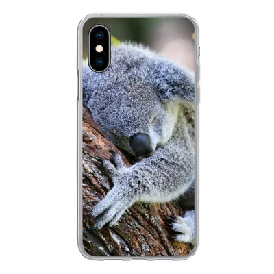 Produktbild von MuchoWow® Handyhülle Schutzhülle Hülle für iPhone X Koala - Kofferraum - Kuscheltier - Jungen - Mädchen Silikon Softcase Handy Hülle - Handyhülle