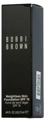 Produktbild von Bobbi Brown Mini Weightless Skin Foundation SPF 15, Pumpenflasche, Creme, Jeder Hauttyp, Feuchtigkeitsspendend, Gold, Gold