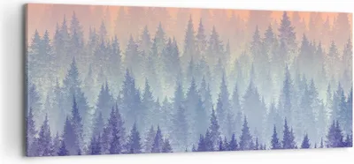 Produktbild von Bild auf Leinwand - Leinwandbild - Wald Baum Natur - 120x50cm - Wand Bild - Wanddeko - Wandbilder - Leinwanddruck - Bilder - Kunstdruck - Wanddekoration - Leinwand bilder - Wandkunst - AB120x50-3929
