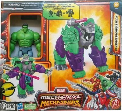 Zdjęcie produktu dla Marvel Mech Strike 3.0 Mech Suit Hulk, 4 lat(a), Wielobarwny