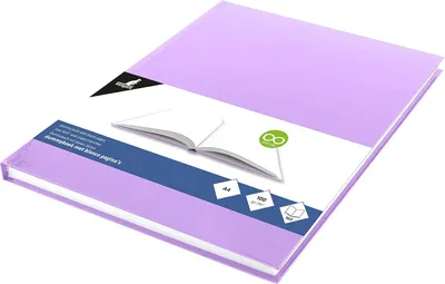 Image de kangaro K-5354 kangaro carnet de croquis, 80 feuilles, DIN A4, pastel-lilas