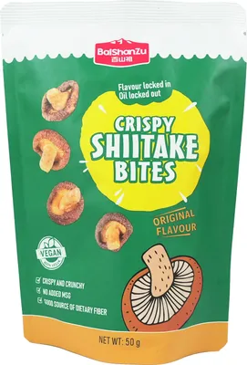 Produktbild von BaiShanZu Shitake Pilz Snack 50g