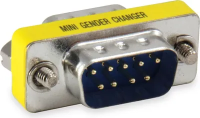 Image de Equip RS232 Gender Changer DB9 St/St mini silber Polybeutel