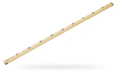Produktbild von PREMAX Maßband aus Holz Zentimeter 100 cm - OPTIMA Linie - Stickerei - CLASSICA Kollektion 86666 Holz mit metallverstärkten Enden 100 cm
