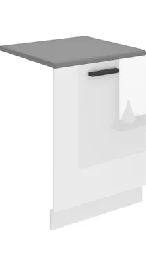 Produktbild von Belini Frontblende für Geschirrspüler PZ. Frontblende Geschirrspüler 60 cm Breite. Frontplatte für Spülmaschine mit Griff, Weiß Hochglanz