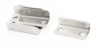 Produktbild von Schließplatte Schrankschloss Schließplatte Kunststoff - 2,9 x 1,4 x 0,9 cm - 5 Stück - Grau - Für Schränke und Schubladen