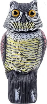 Obrázek produktu pro Plašič ptáků sova stojící - otáčející 38cm