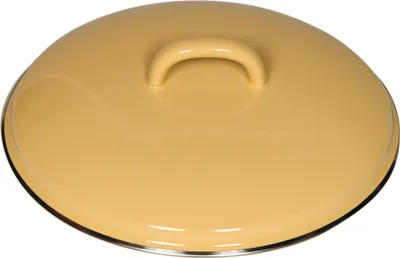 Produktbild von Riess Deckel mit Chromrand 20 cm 0099-006 goldgelb