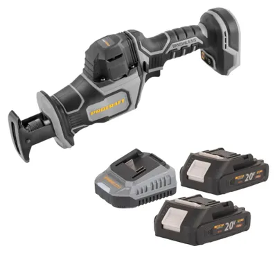 Produktbild von Procraft Industrial RS20Abb Recipro Säbelsäge 20 V Brushless + 2x Akku 2,0 Ah + Ladegerät
