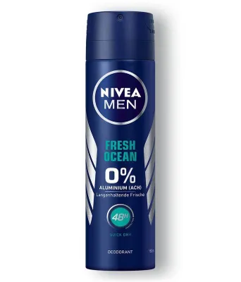 Zdjęcie produktu dla NIVEA Fresh Ocean, Mężczyźni, Antyperspirant, Dezodorant w spreju, Spray, 150 ml, 48 h