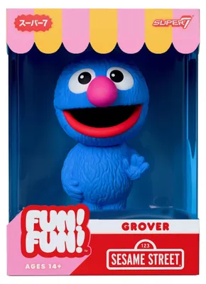 Productafbeelding van Sesamstraat Plezier! Plezier! Serie 01 - Grover, 18 cm
