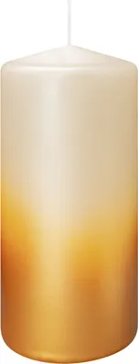 Produktbild von Stumpenkerzen Golden Shine Creme/Gold 150 x Ø 68 mm, 4 Stück