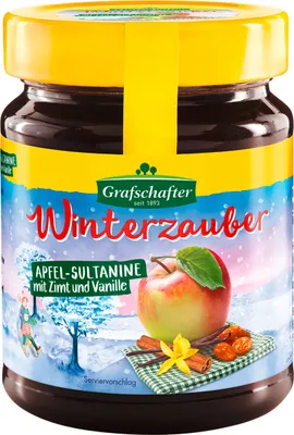 Produktbild von Grafschafter Winterzauber Apfel Sultanine mit Zimt und Vanille 320g