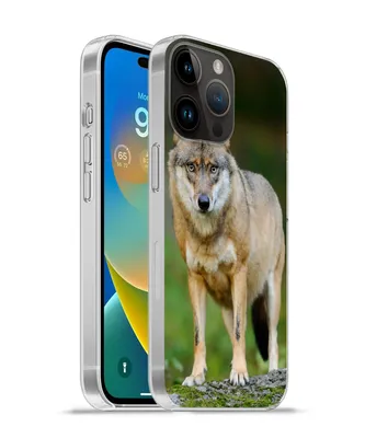 Produktbild von MuchoWow® Handyhülle Schutzhülle Hülle für Apple iPhone 14 Pro Max Wolf - Asien - Pflanzen Silikon Softcase Handy Hülle - Hardcover