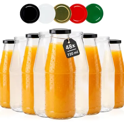 Zdjęcie produktu dla SUPERBUTELKI - 48x Butelka PASSATA 720 ml na sosy, nalewki, kompoty, przeciery, zakwasy