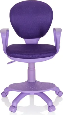 Produktbild von hjh OFFICE detská otočná stolička KID COLOUR stolová stolička pre deti výškovo nastaviteľná s podrúčkami látka