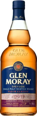 Produktbild von Glen Moray Cabernet Finish + Box 700ml 40% Vol.