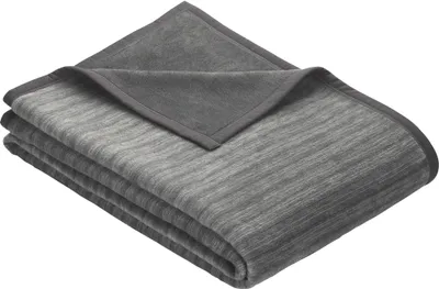Produktbild von IBENA Plaid JACQUARD FANO BL 100x150 cm grau