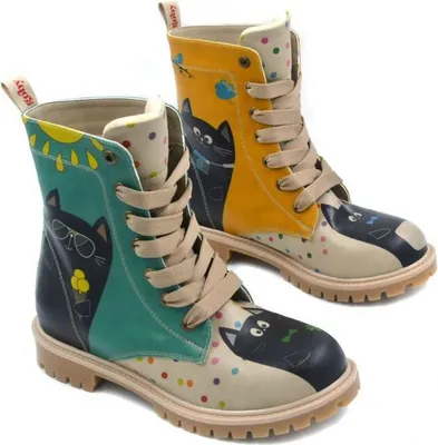 Produktbild von Damenschuhe Goby Schnürstiefeletten mit Katzen TMB1093 35