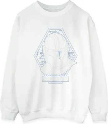 Produktbild von Star Wars - "The Mandalorian" Sweatshirt für Herren BI46686 (XXL) (Weiß)
