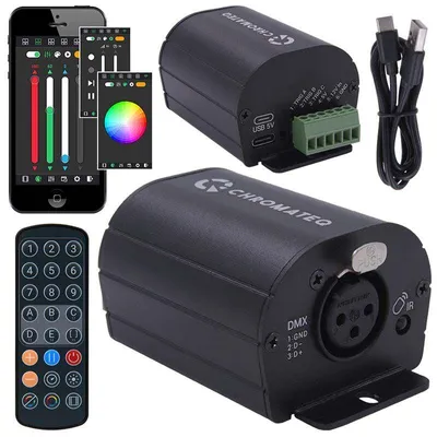 Immagine prodotto di CHROMATEQ CLUB 512: controller DMX con interfaccia e telecomando