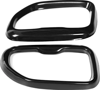 Immagine prodotto di 2PCS copertura tubo di scarico posteriore in acciaio inox nero lucido di ricambio per X3 M40i 2018-2021
