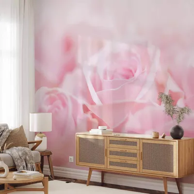 Produktbild von Selbstklebende Folie Fototapete - Ocean of Roses 196x140 cm Blumen b-B-0471-a-a