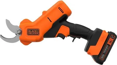 Imagen del producto de Tijeras de podar inalámbricas, BLACK+DECKER BCPP18D1-QW, 18V, capacidad de corte de 25 mm. Incluye batería de 2Ah y cargador