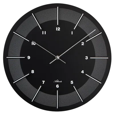Produktbild von Atlanta 4471/0 Wanduhr, Weiß, MDF-Gehäuse