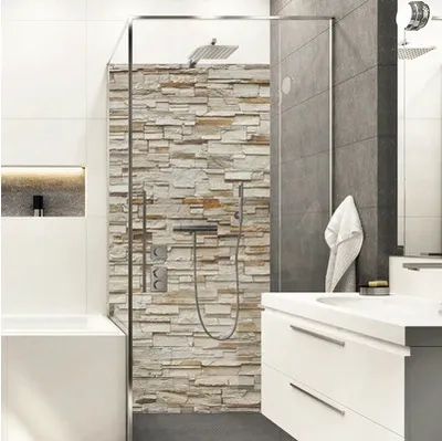Obrázek produktu pro Obkladový panel do koupelny mySpotti Shower Rustical Bricks 255x150 cm SH-255100-1293-HB