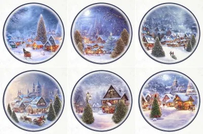 Immagine prodotto di ITD carta di riso decoupage SET carta artigianale, cornice segni vintage inverno RSM060
