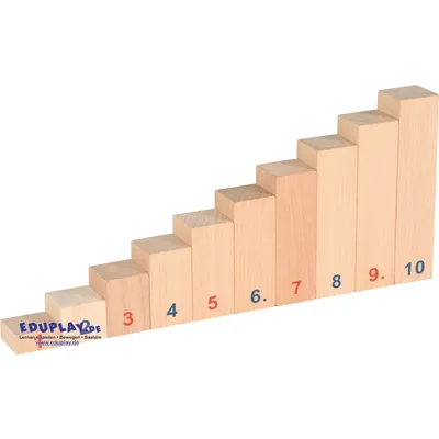 Produktbild von Eduplay Zahlen-Treppe - Lernspielzeug aus Karton und Holz
