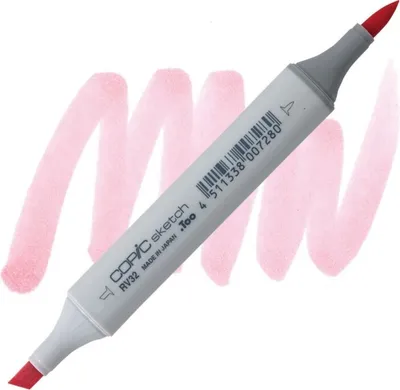 Image de Pinceau et ciseau double face COPIC Sketch, RV32 Shadow pink