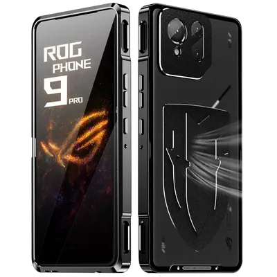 Produktbild von Robuste Metall-Cooling-Hülle für ASUS ROG Phone 9 / 9 Pro – Stoßfestes Gaming Case Schwarz