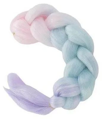 Produktbild von Soulima Kanekalon-Zöpfe Ombre rosa-blau-violett