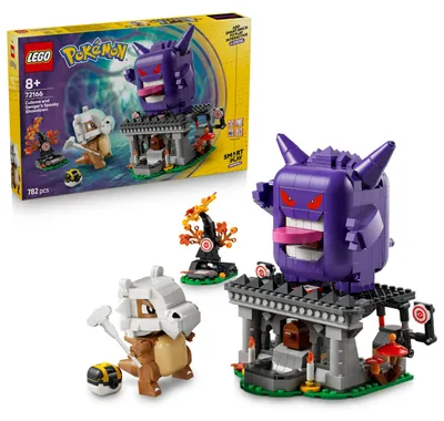 Immagine prodotto di LEGO Pokémon SMART Play: Lo scontro spaventoso tra Tragossos e Gengars – set di gioco interattivo compatibile con 4 sensori SMART e 2 figure Pokémon – idea regalo per bambini dai 8 anni in su – 72166