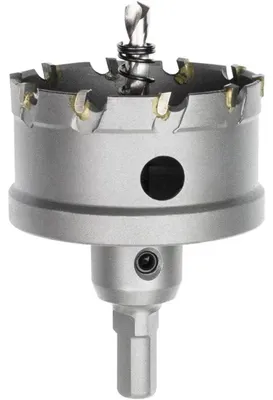 Produktbild von Lochsäge Hartmetall TCT Bohrer für Metall Edelstahl Eisen Holz Kunststoff 60mm