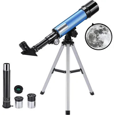 Image de Télescope astronomique F36050M, 360/50 mm, zoom HD 90x, noir et bleu