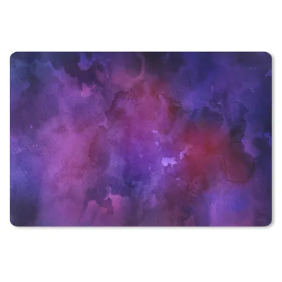 Produktbild von MuchoWow® Schreibtischunterlage Aquarell - Lila - Abstrakt 60x40 cm - XXL Mauspad - Großes Mauspad