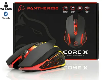 Produktbild von Pantherise Core X Kabellose Gaming Maus Bluetooth 2.4GHz RGB 3200 DPI Wiederaufladbar Ergonomische Computermaus für PC Laptop