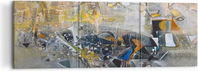 Produktbild von Bild auf Leinwand - Leinwandbild - Abstraktion modern - 120x40cm - Wand Bild - Wanddeko - Leinwanddruck - Bilder - Kunstdruck - Wanddekoration - Leinwand bilder - Wandkunst - CA120x40-4001